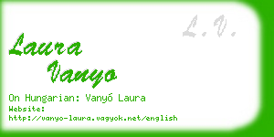 laura vanyo business card