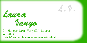 laura vanyo business card